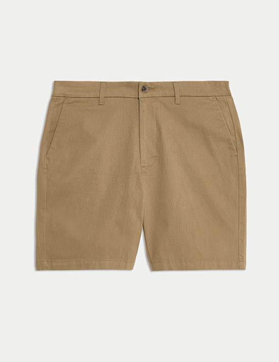 Regular Fit Stretch Chino Shorts