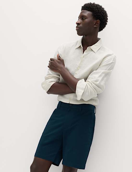Regular Fit Stretch Chino Shorts