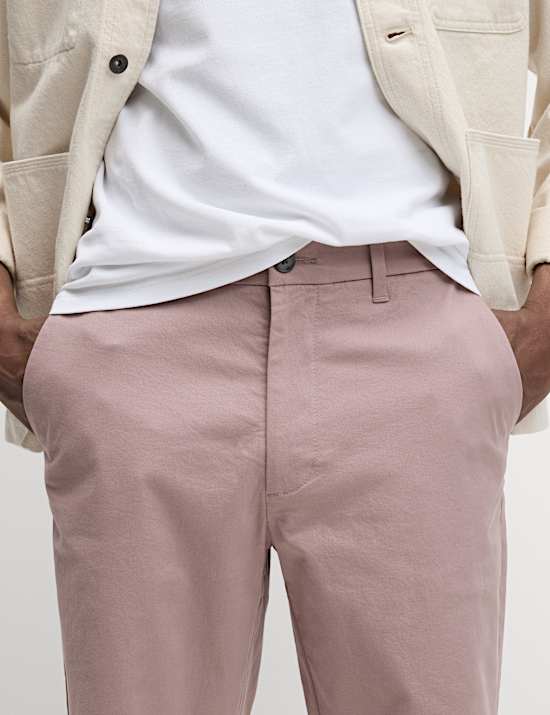 Regular Fit Stretch Chino Shorts