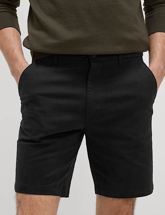 Regular Fit Stretch Chino Shorts