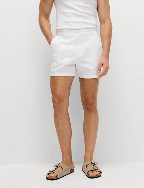 Regular Fit Stretch Chino Shorts
