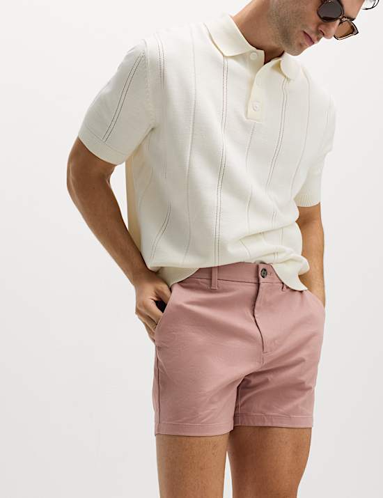 Slim Fit Stretch Chino Shorts