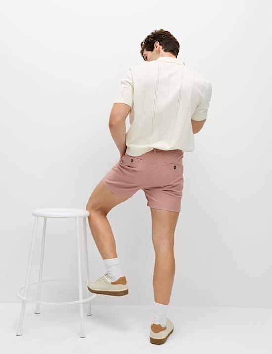 Slim Fit Stretch Chino Shorts