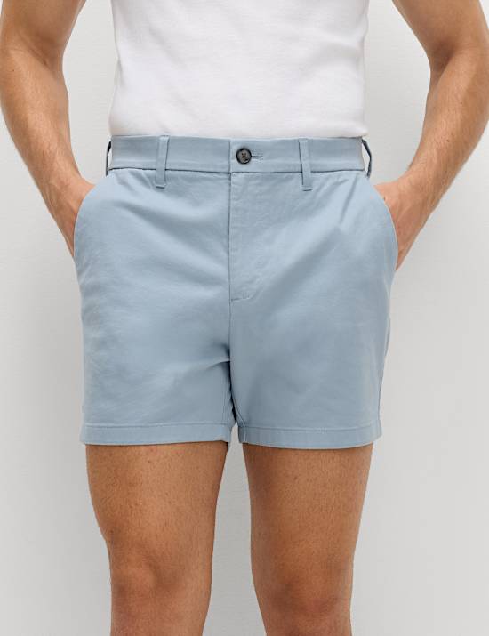 Slim Fit Stretch Chino Shorts