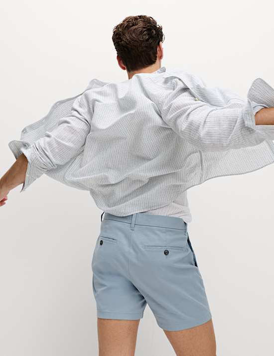 Slim Fit Stretch Chino Shorts