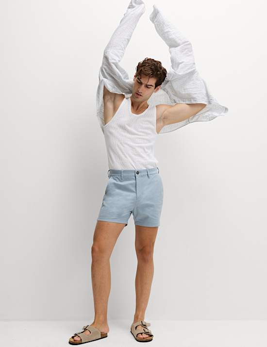 Slim Fit Stretch Chino Shorts