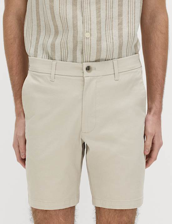 Slim Fit Stretch Chino Shorts
