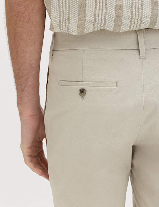 Slim Fit Stretch Chino Shorts