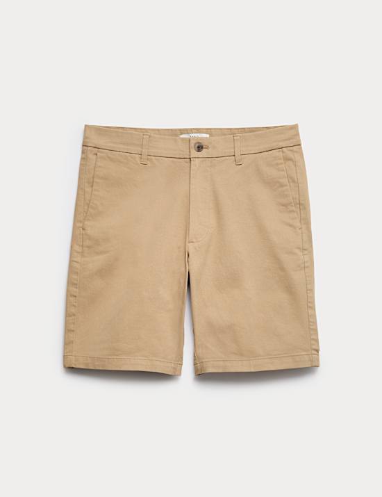 Slim Fit Stretch Chino Shorts