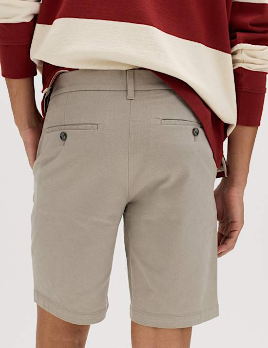 Slim Fit Stretch Chino Shorts