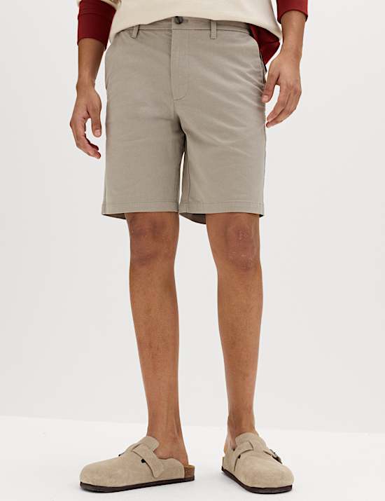 Slim Fit Stretch Chino Shorts