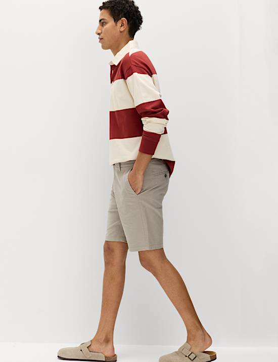 Slim Fit Stretch Chino Shorts