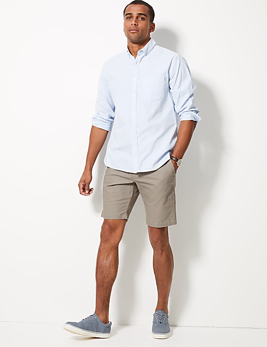 Cotton Rich Chino Shorts with Stretch