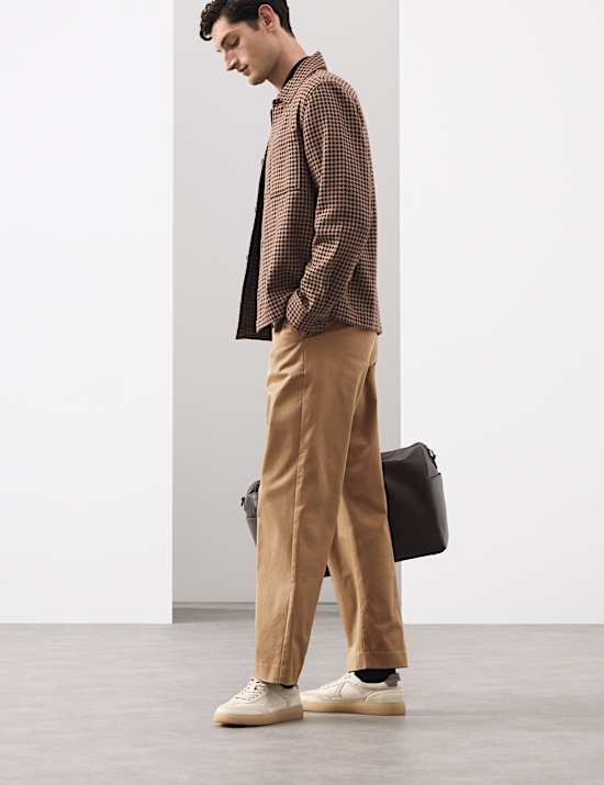 Straight Fit Italian Twill Trousers
