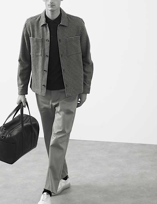 Straight Fit Italian Twill Trousers