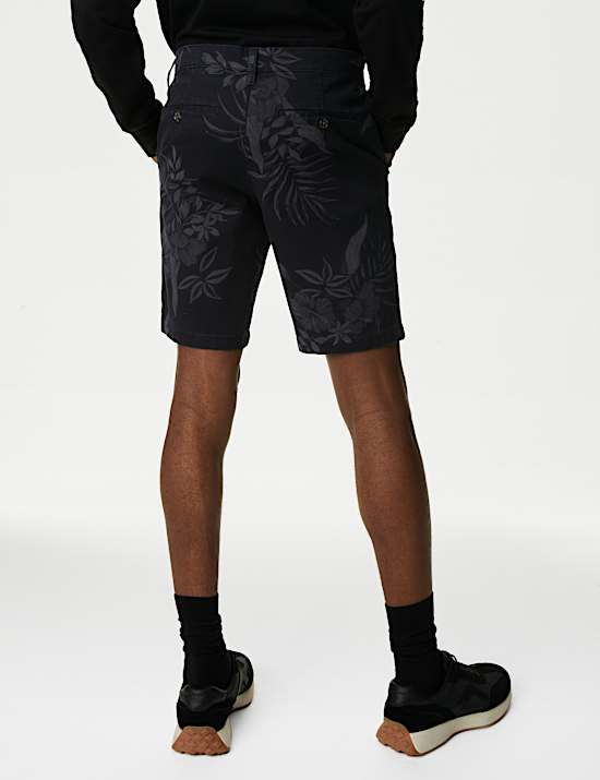 Floral Stretch Chino Shorts