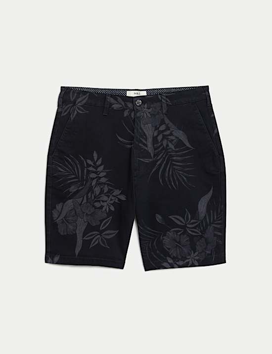 Floral Stretch Chino Shorts