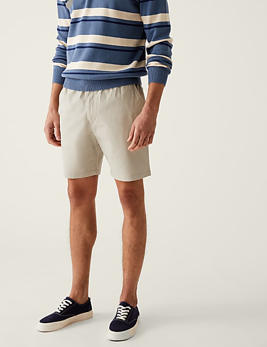 Elasticated Waist Stretch Shorts