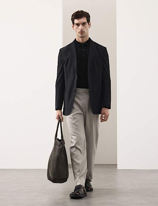 Tapered Fit Lyocell Rich Trousers