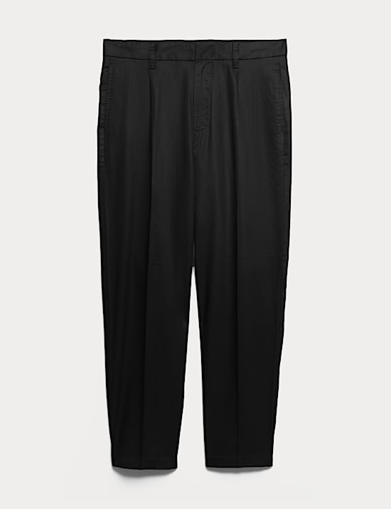 Tapered Fit Lyocell Rich Trousers