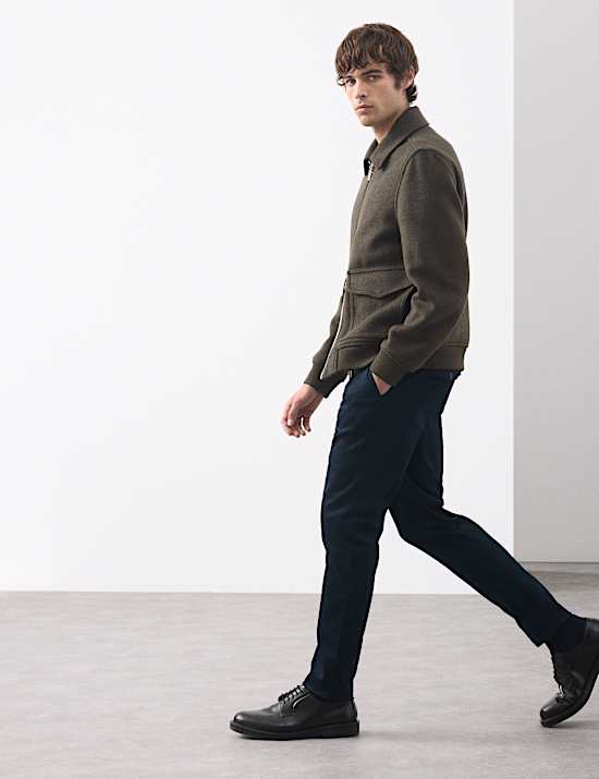 Slim Fit Cotton Rich Stretch Trousers