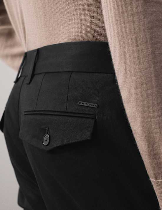 Slim Fit Cotton Rich Stretch Trousers