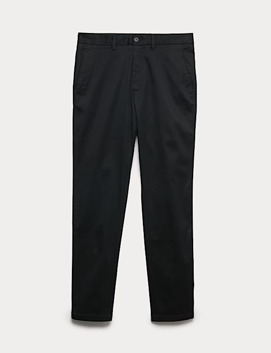 Slim Fit Cotton Rich Stretch Trousers