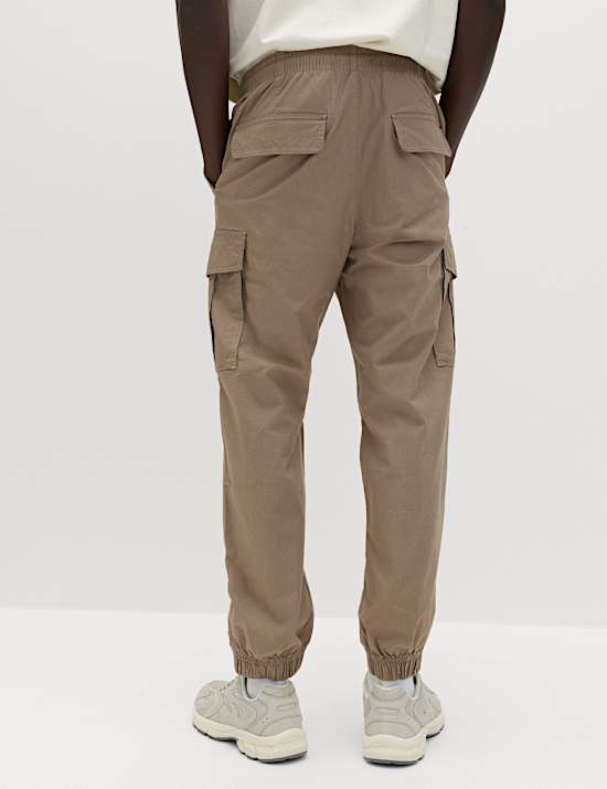 Slim Fit Ripstop Cargo Trousers
