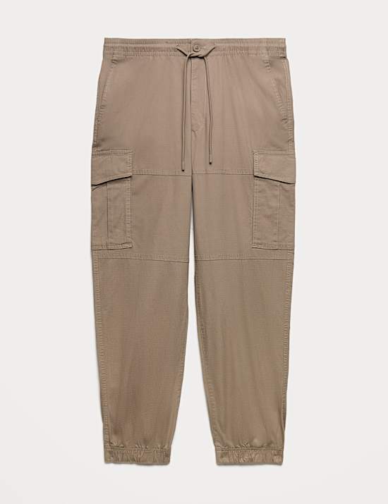 Slim Fit Ripstop Cargo Trousers