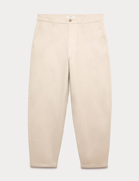Chino coupe barrel en tissu extensible