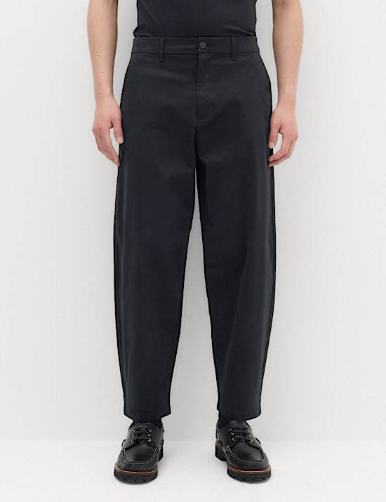 Barrel Fit Stretch Chinos