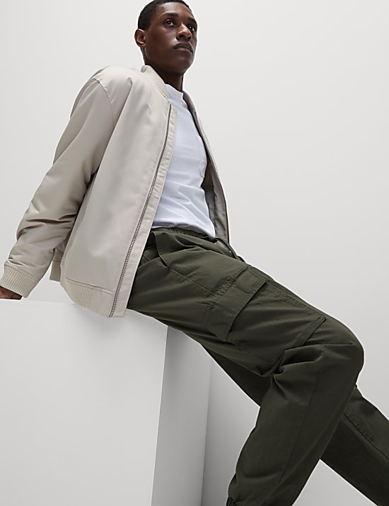 Elasticated Waist Ripstop Cargo Trousers