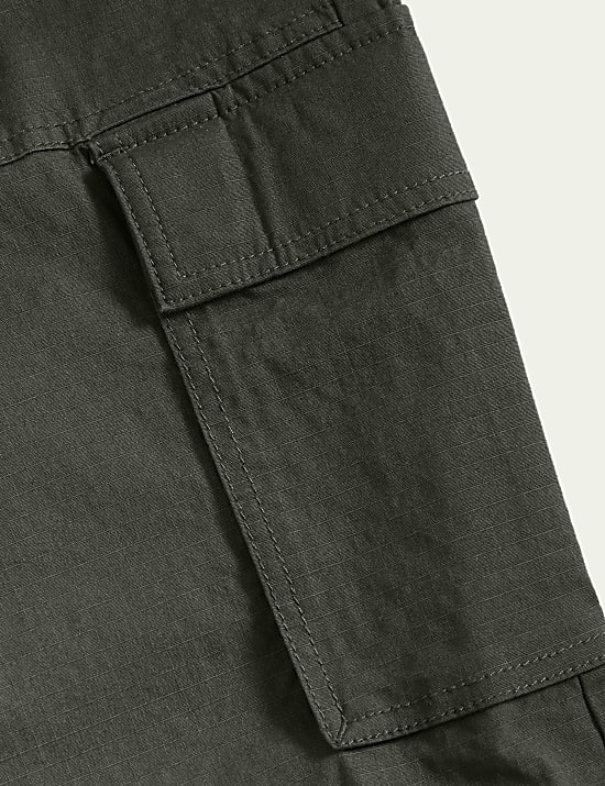 Elasticated Waist Ripstop Cargo Trousers