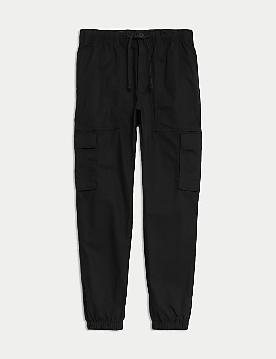Pantalon cargo indéchirable à taille élastique