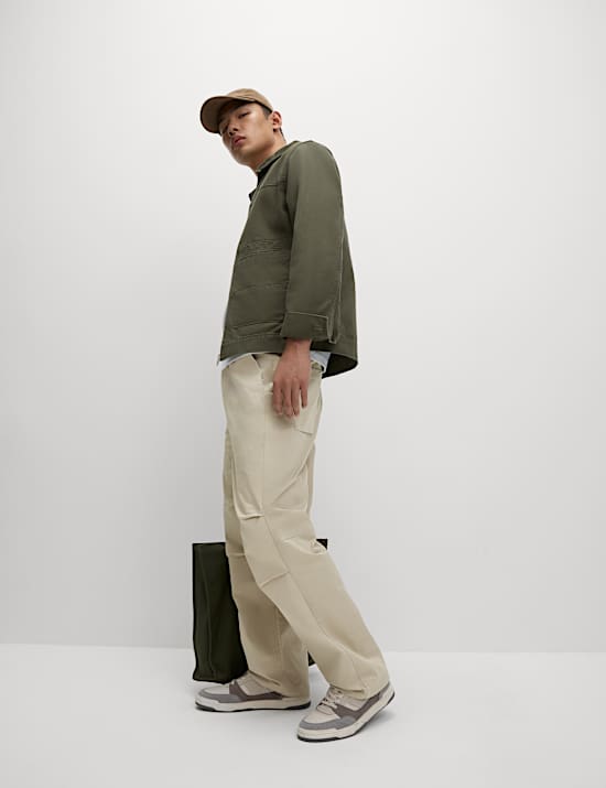 Loose Fit Lightweight Parachute Trousers