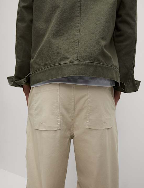 Loose Fit Lightweight Parachute Trousers