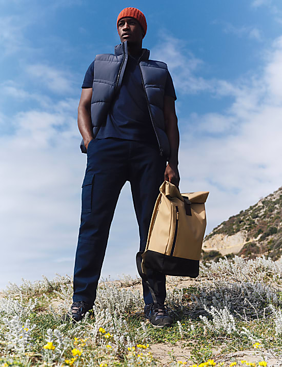 Ελαστικό παντελόνι cargo με μπατζάκια που στενεύουν προς τα κάτω