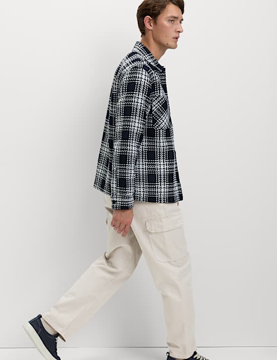 Loose Fit Pure Cotton Cargo Trousers