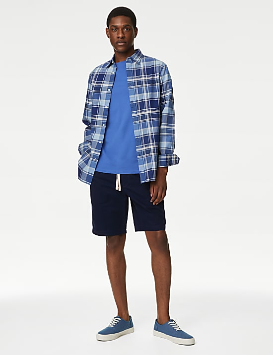 Short 100&nbsp;% coton &agrave; taille &eacute;lastique