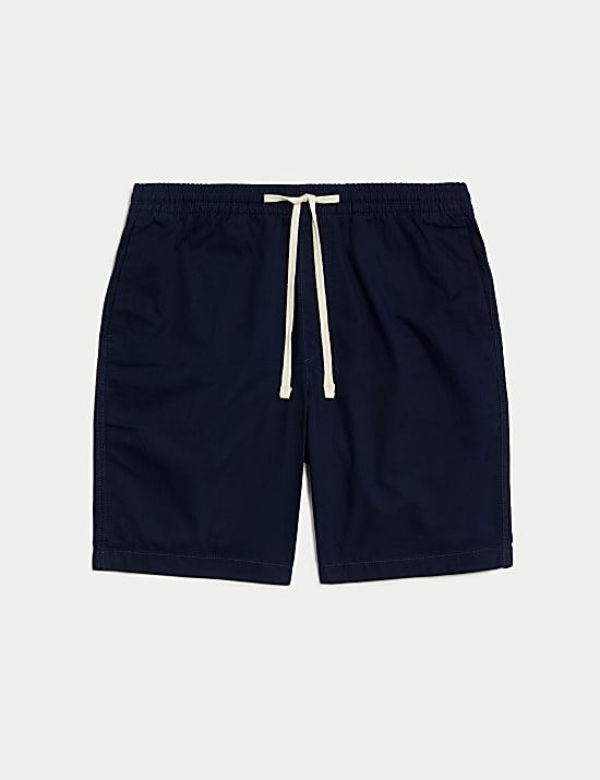 Short 100&nbsp;% coton &agrave; taille &eacute;lastique