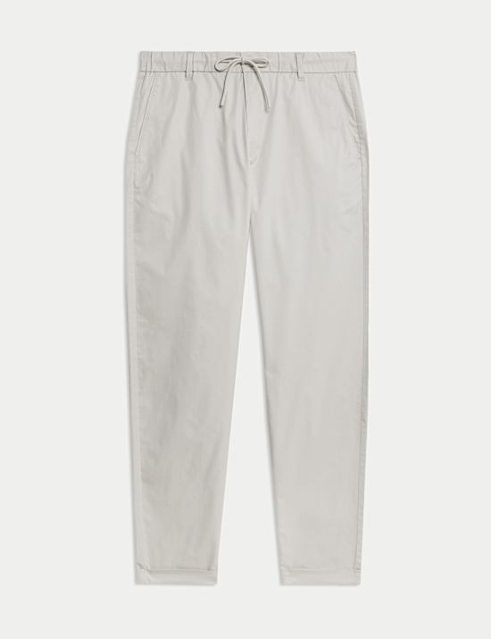 Super Lightweight Tapered Fit Elasticated Waist Trousers
