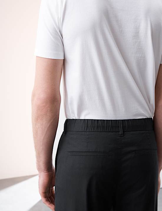 Super Lightweight Tapered Fit Elasticated Waist Trousers