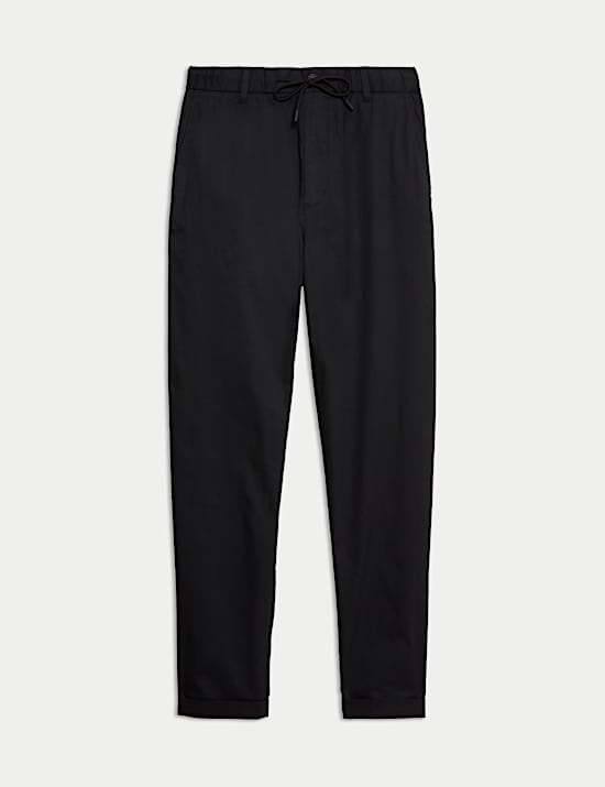 Super Lightweight Tapered Fit Elasticated Waist Trousers