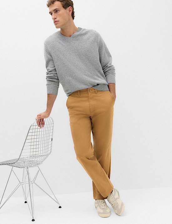 Regular Fit Twill Chinos