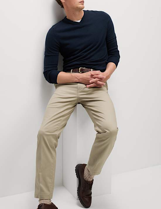 Regular Fit Twill Chinos