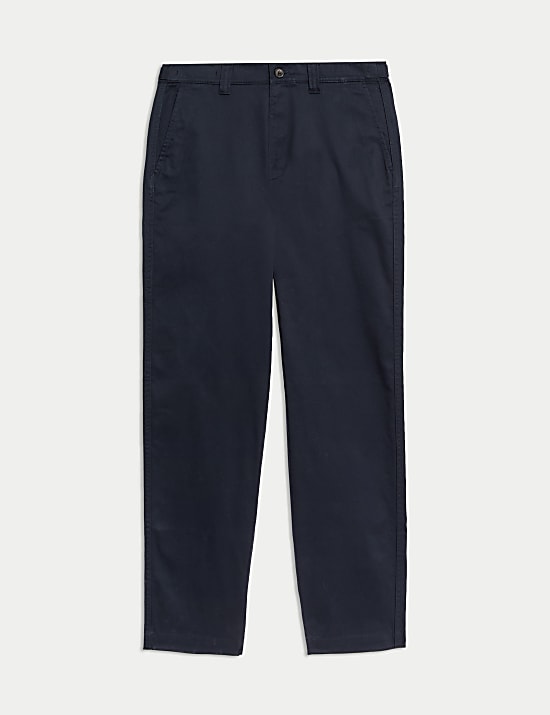 Straight Fit Side Tab Trousers