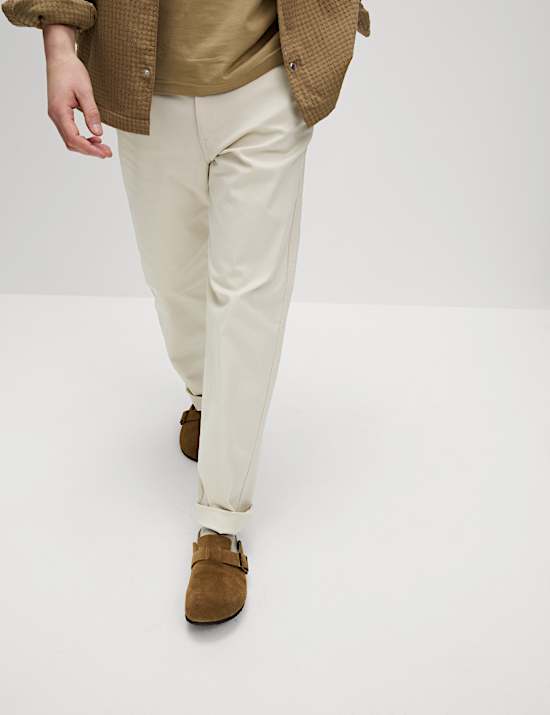 Straight Fit Side Tab Trousers