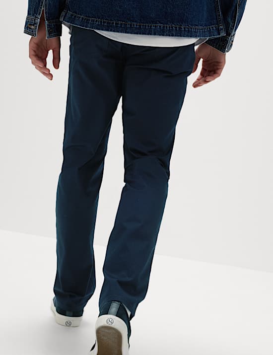 Straight fit Textured 5 Pocket Trousers