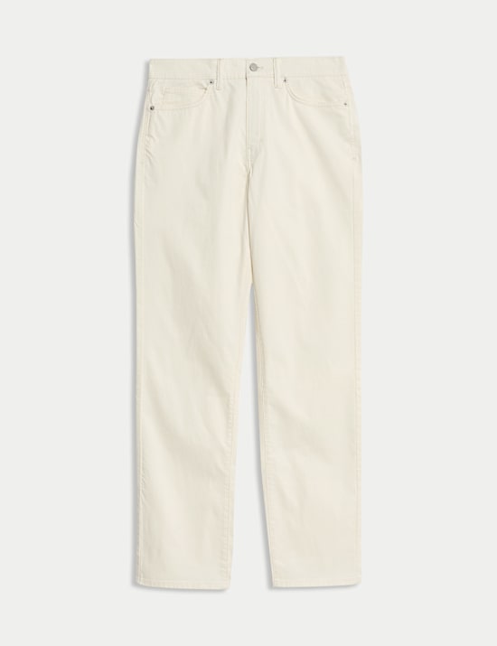 Straight fit Textured 5 Pocket Trousers
