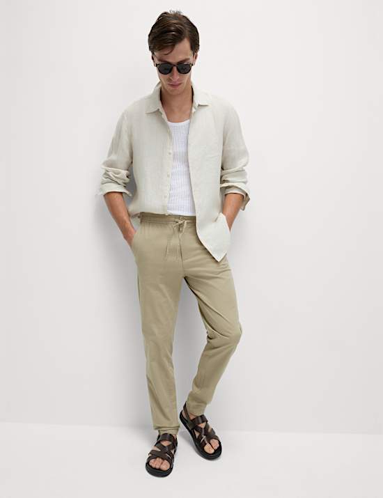 Pantalones cargo de corte tapered ligeros